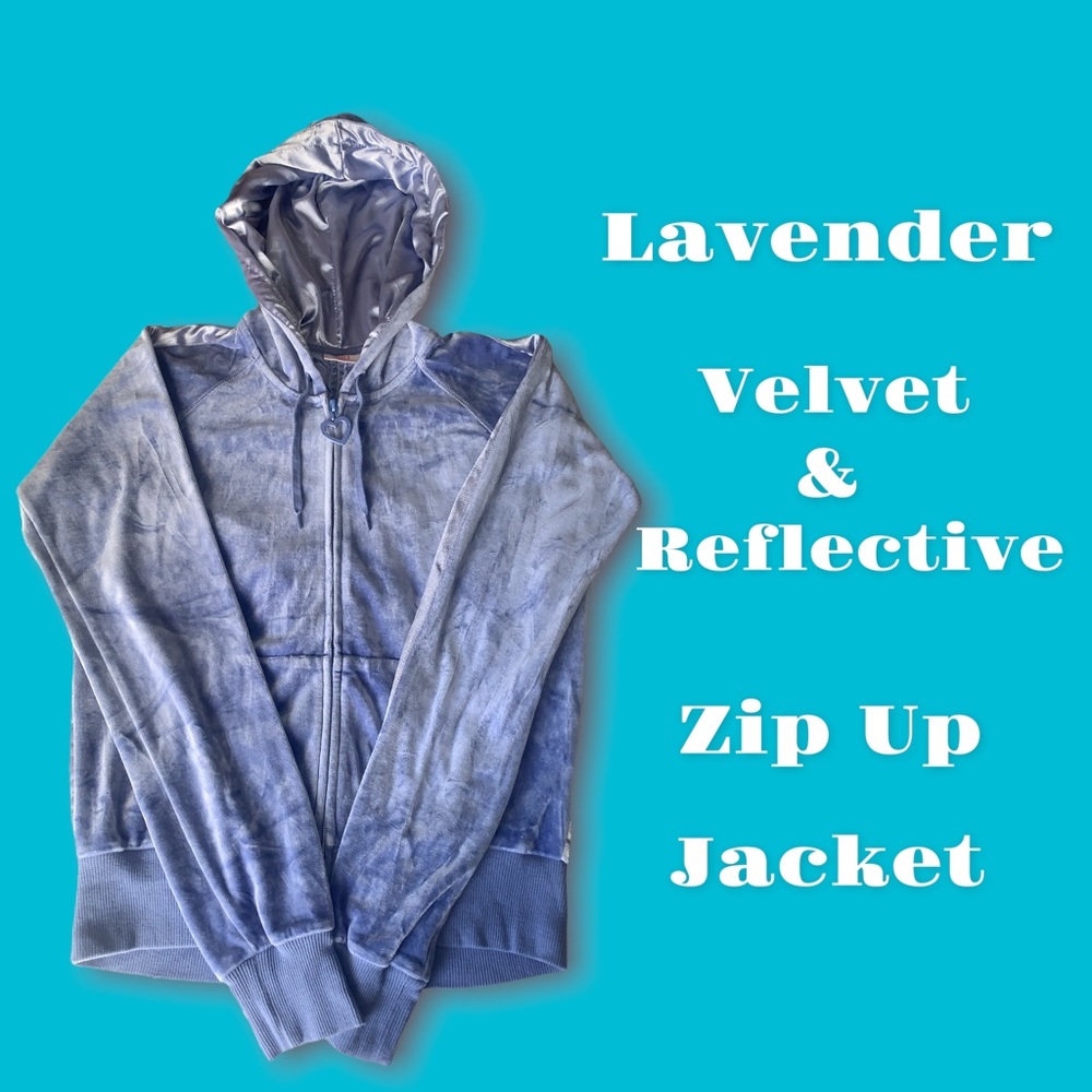 Lavender Y2K Zip up jacket